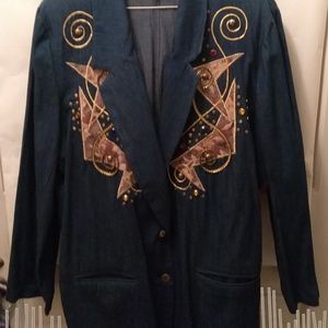 BLAZER JACKET ST.GERMAIN VINTAGE 2X JEAN JACKET